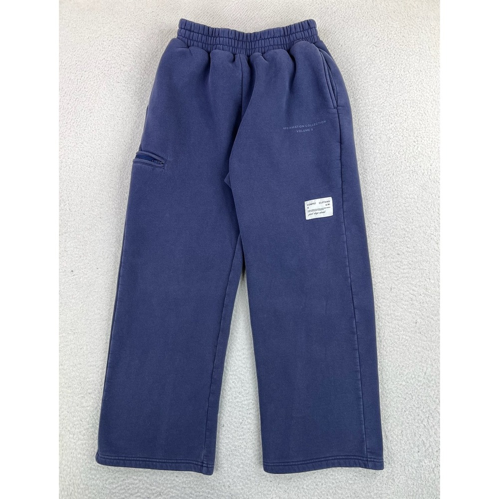 Comfrt Pants Mens Medium Blue Fleece Sweatpants Affirmation Volume 9 Lounge